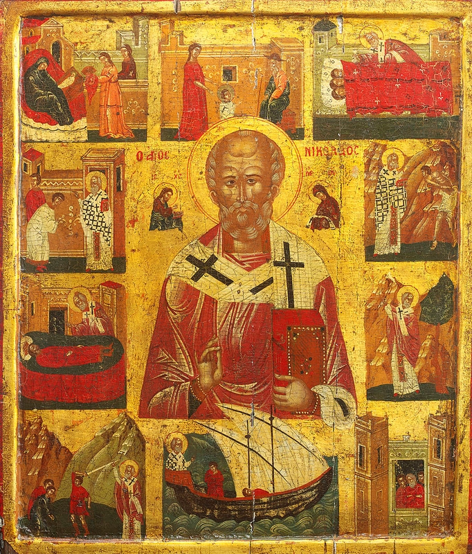 O ΄Αγιος Νικόλαος με σκηνές από τον βίο του